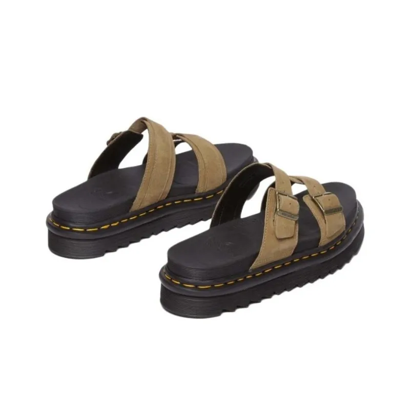 Dr.Martens Slip Resistant Slide Slippers Women's Brown-4