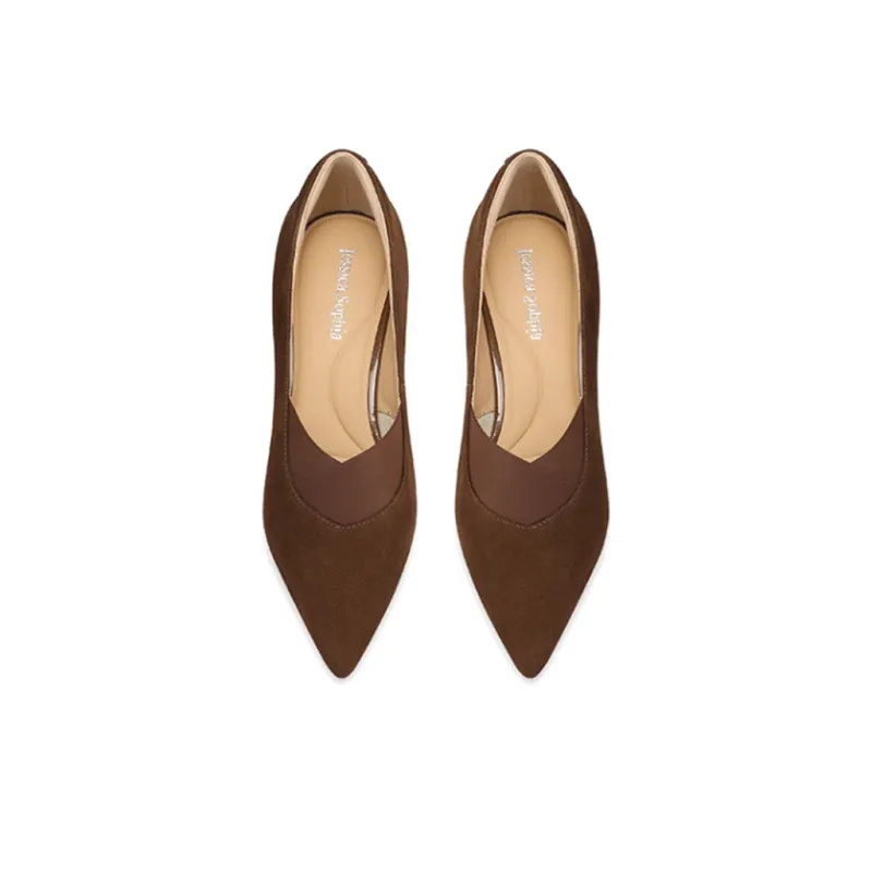 JESSICA SOPHIA Chunky Heel High Heels 3.5cm Women's-4