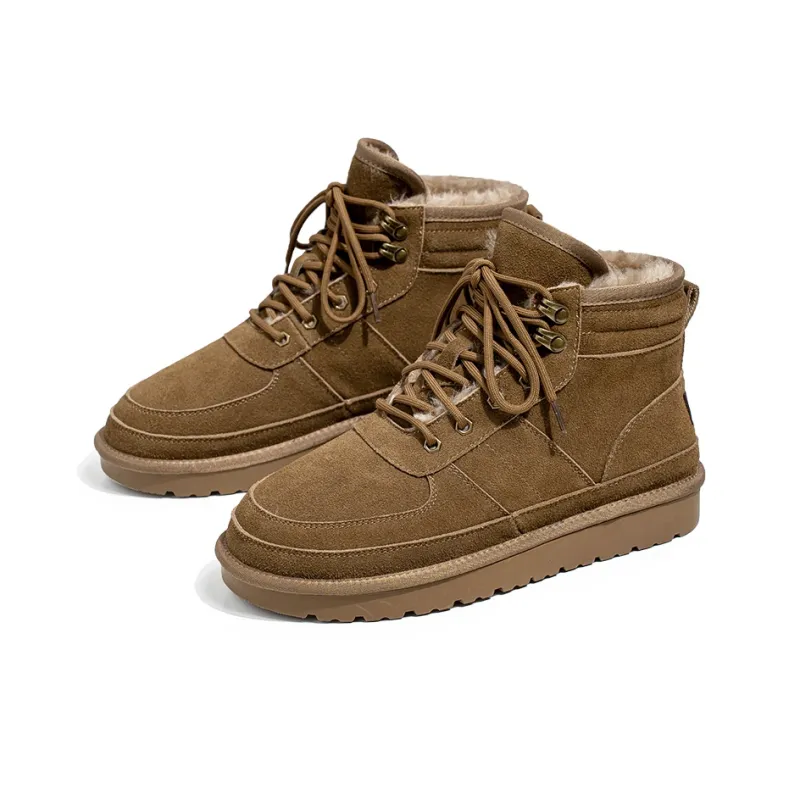 ZUWUDONG Slip Resistant Warm Crew Snow Boots Men's-14