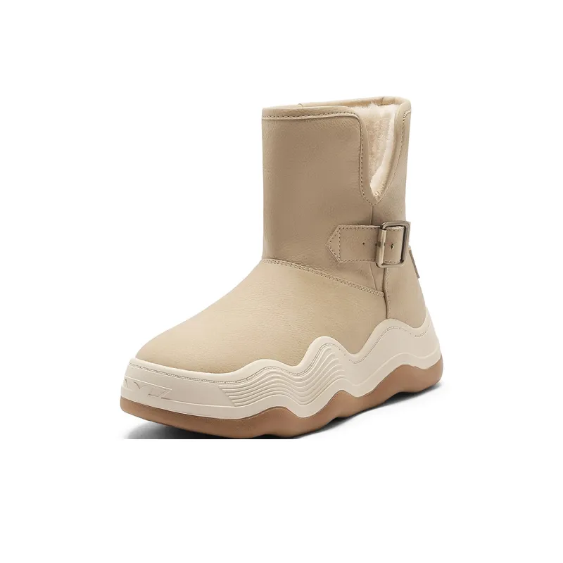 SMILEY Snow Boots Women's Beige-2