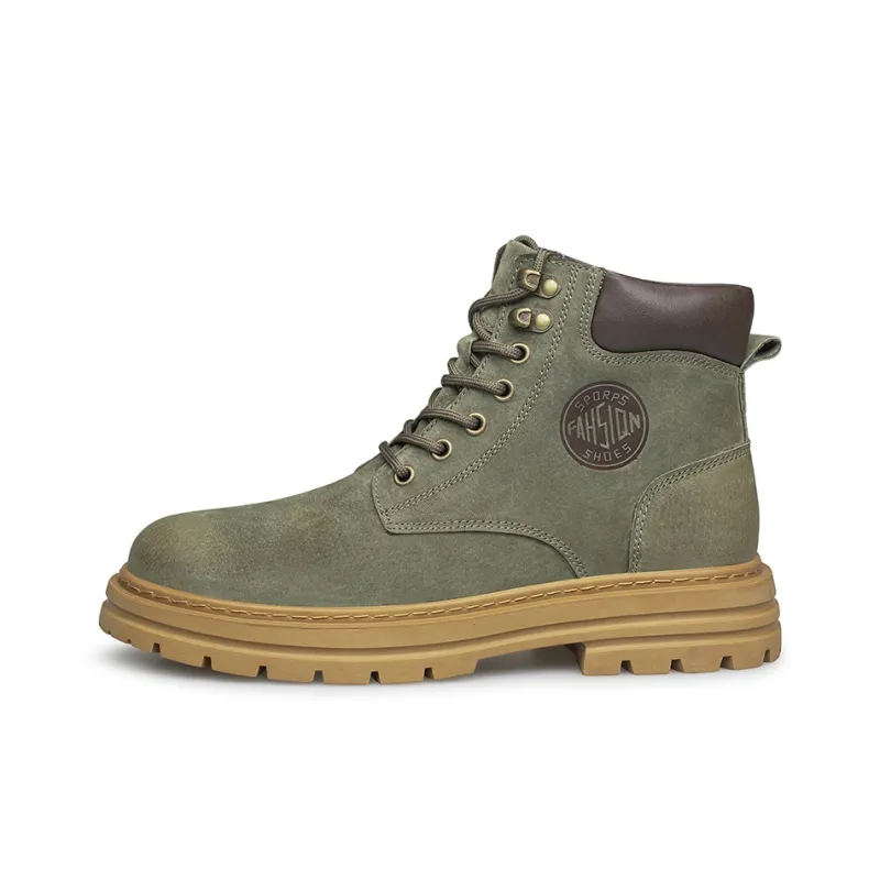LAORENTOU Martin Boots Unisex Earth Yellow/Sand/Gray/Green-12