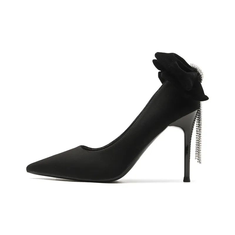 KATHRYN WILSON Slim Heel High Heels 9.5CM Women's Black-0
