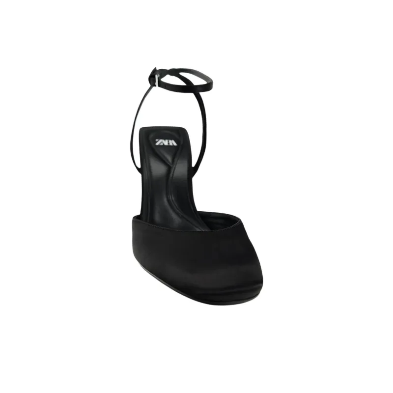 ZARA Slim Heel High Heels Women's Black-3