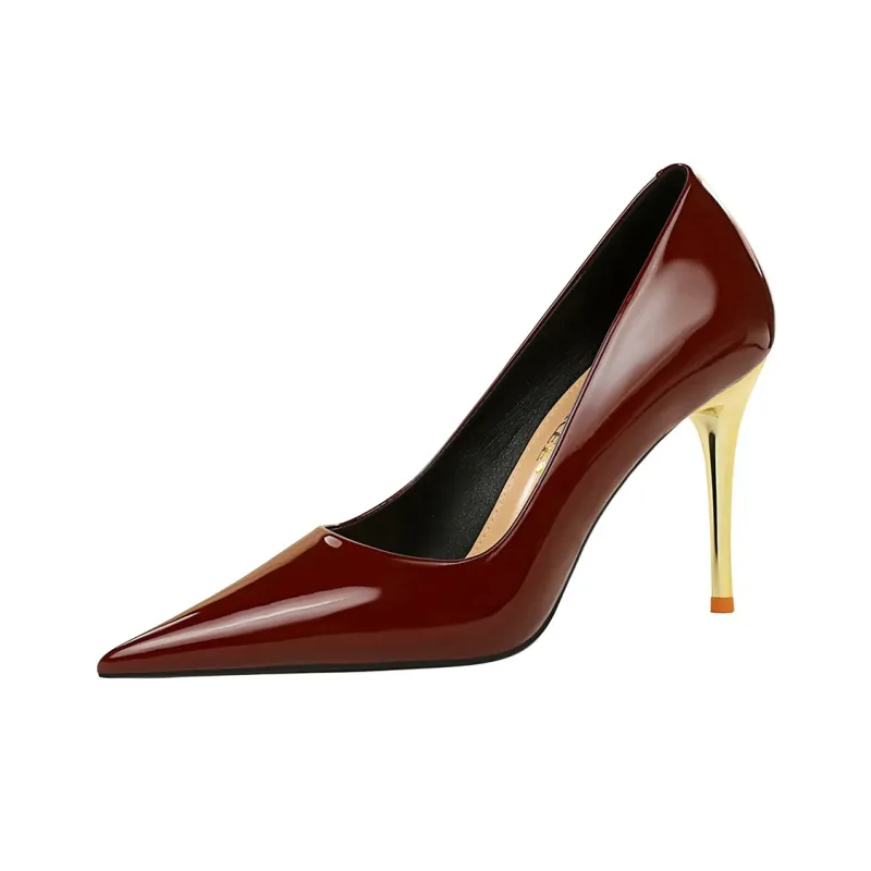 QITUMAUL Slim Heel High Heels Women's-10