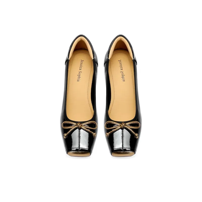 JESSICA SOPHIA Chunky Heel High Heels 4cm Women's-6