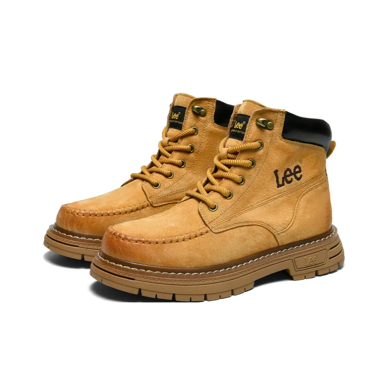 Lee Yellow Boots Vintage Trendy Martin Boot Men's-2