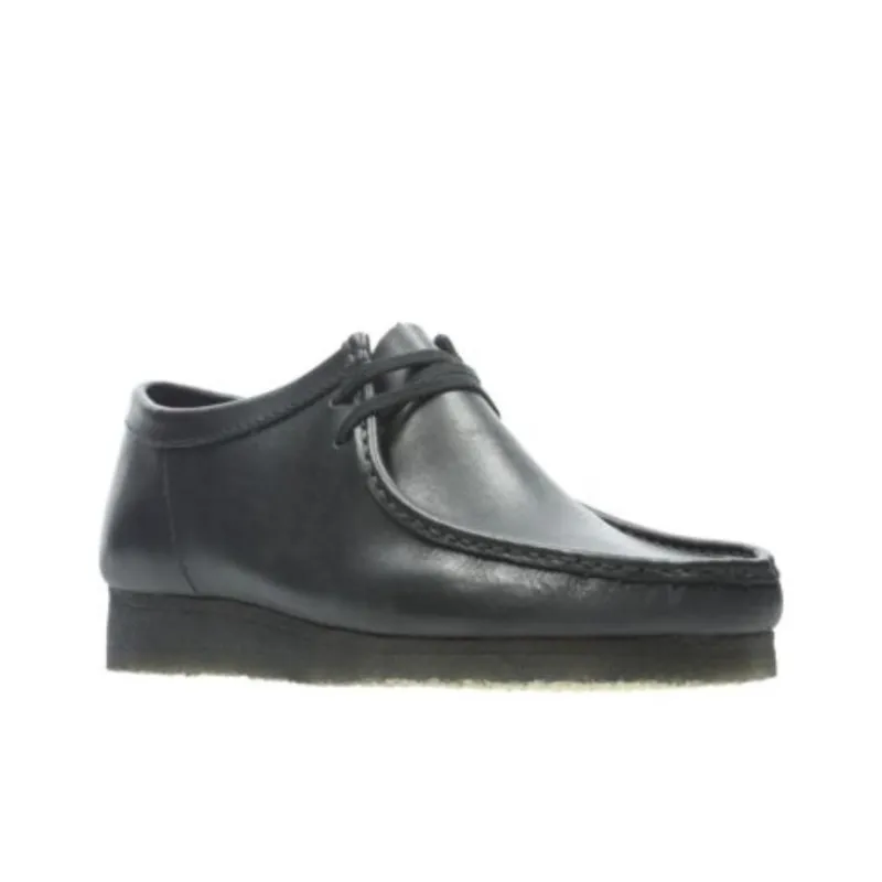 Clarks Originals Wallabee Boot Triple Black Leather-4