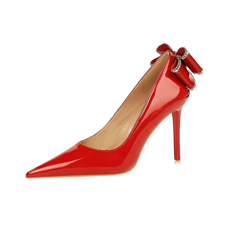 BIGTREE Slim Heel High Heels 10.5cm Women's-0