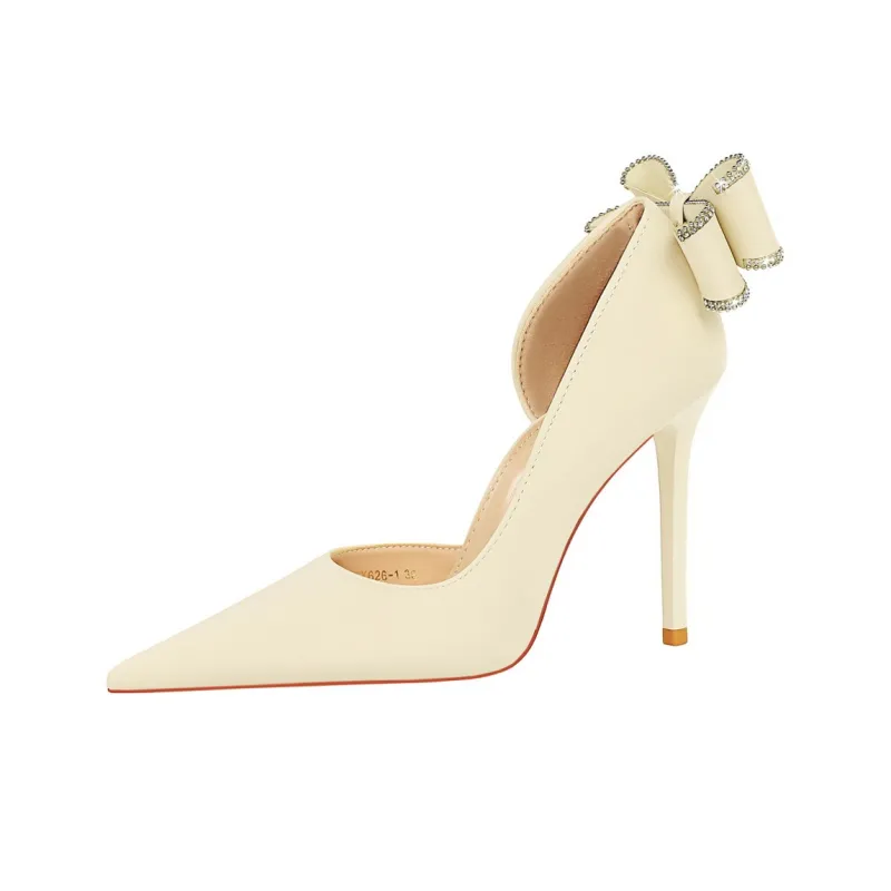 QITUMAUL Slim Heel High Heels 10.5cm Women's-4
