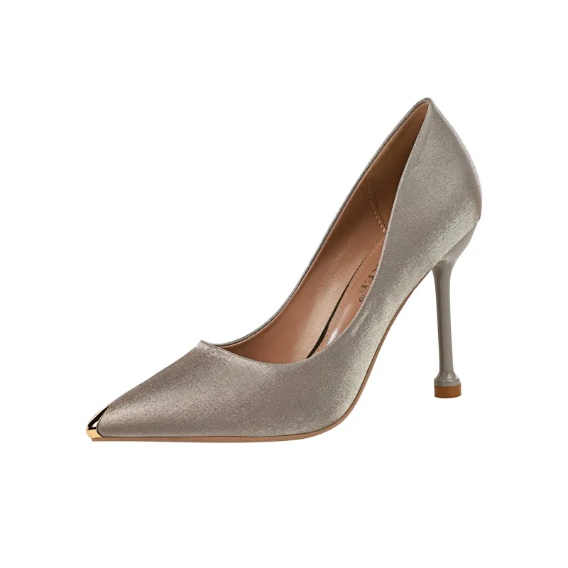 QITUMAUL Slim Heel High Heels 10.5cm Women's-5