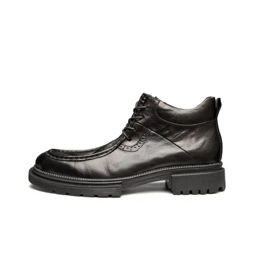 Brounvanm Ankle Boots 4CM Men's