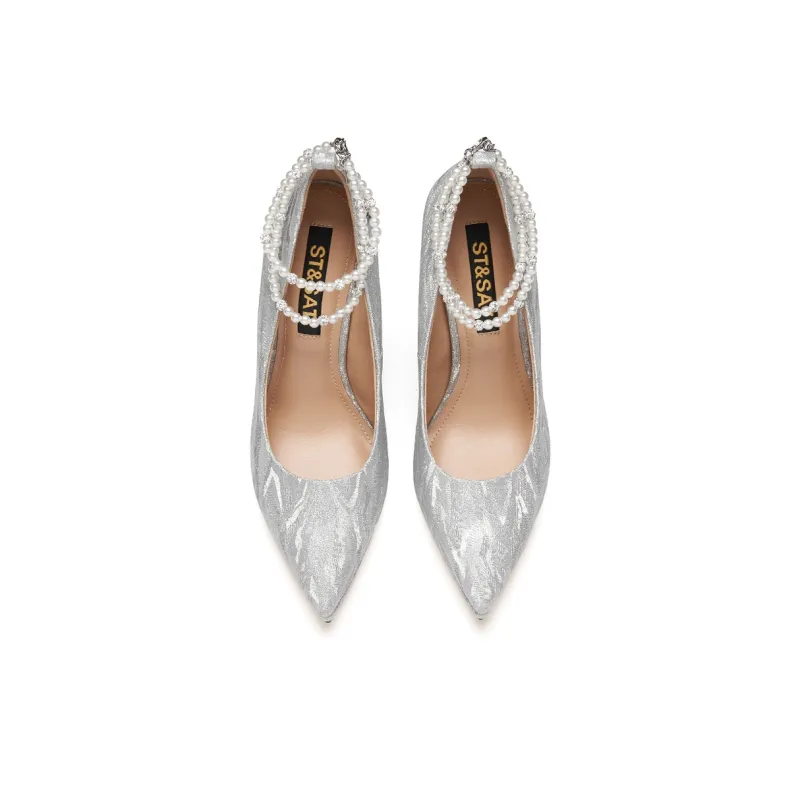 ST&SAT Princess On The Run Slim Heel High Heels 9.5cm Women's-2