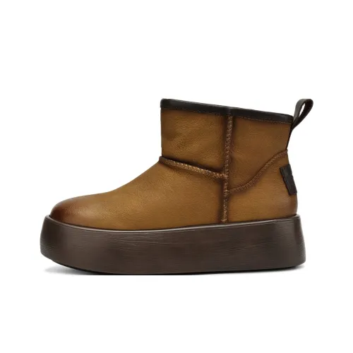 BOERDIQI Warm Slip Resistant Short Snow Boots Women's