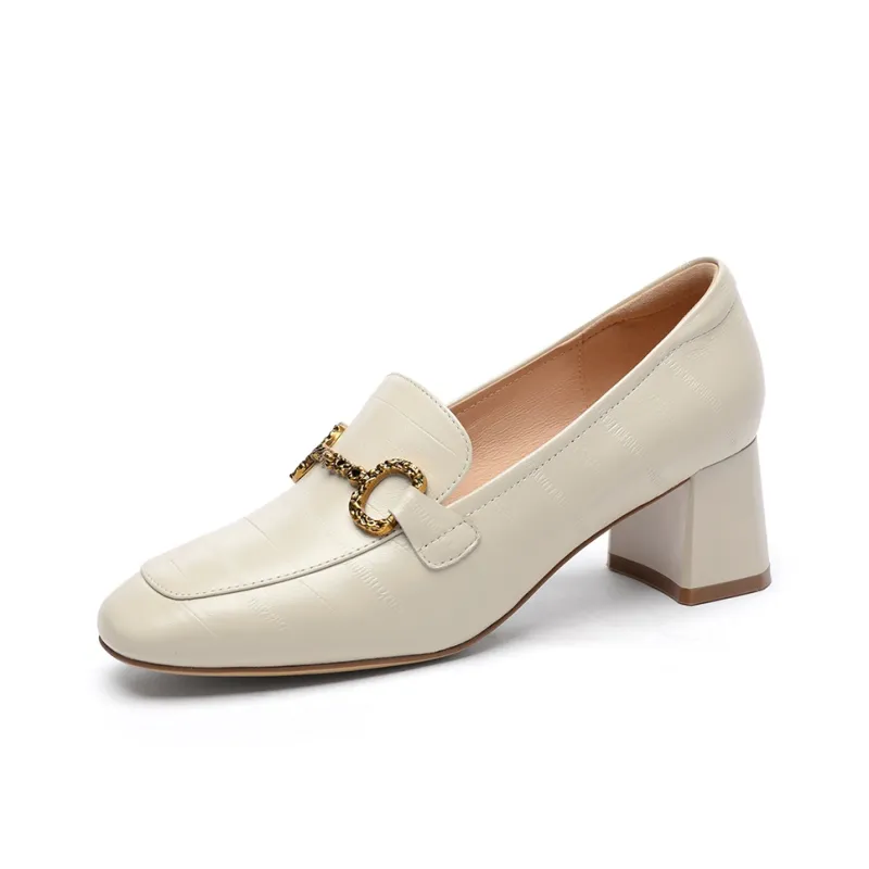 GOLDLION Chunky Heel High Heels Women's-6