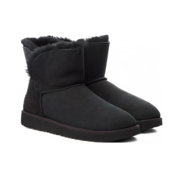 UGG Short Snow Boots Women's Black-2