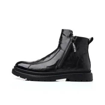 Beidouniao Ankle Boots Men Black
