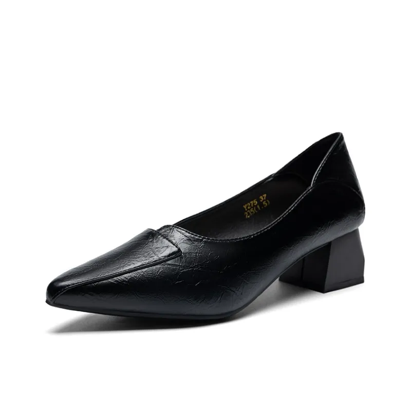ZHR Chunky Heel High Heels 5cm Women's-13