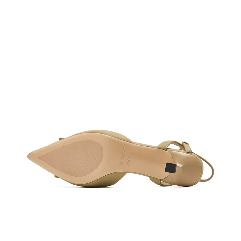 Talitaqoom Stylish Sandal 5cm Women's Khaki-3