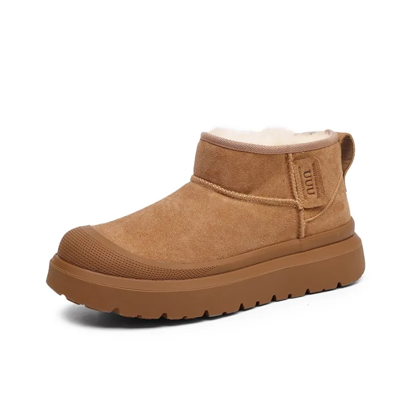 MODENGPAN Snow Boots Unisex Brown/Camel-6