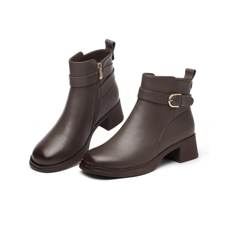 Cigna Ankle Boots Women's Black/Coffee-8