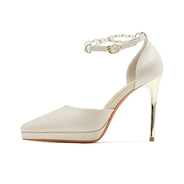Zubumei Slim Heel High Heels 10cm Women's-0