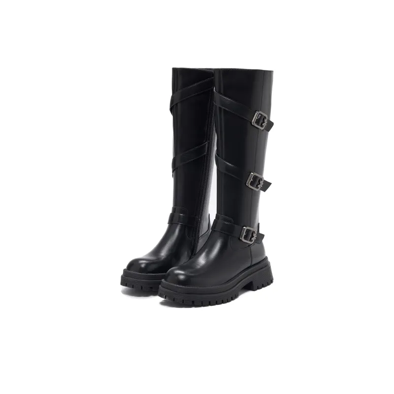 15 MINS Knee-high Boots 5cm Women's-6