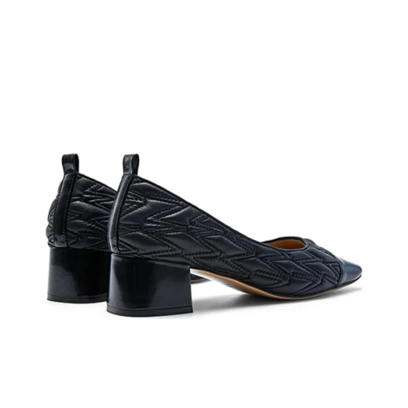NINE WEST Chunky Heel High Heels 5cm Women's-5