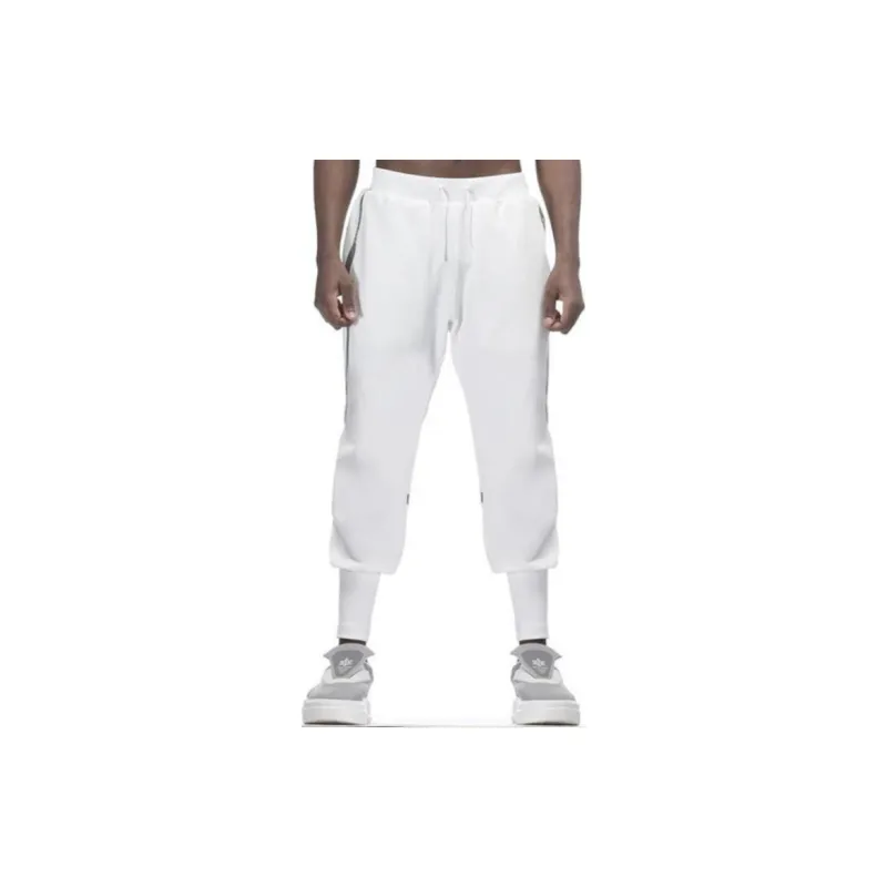 NORVINCY Elastic Cuff Micro Stretch Knitted Sweatpants Unisex-1