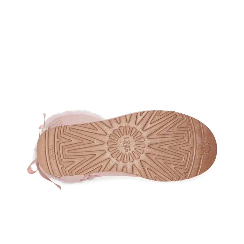 UGG Short Bow Stiefel Snow Boots Crystal Pink Women's-5
