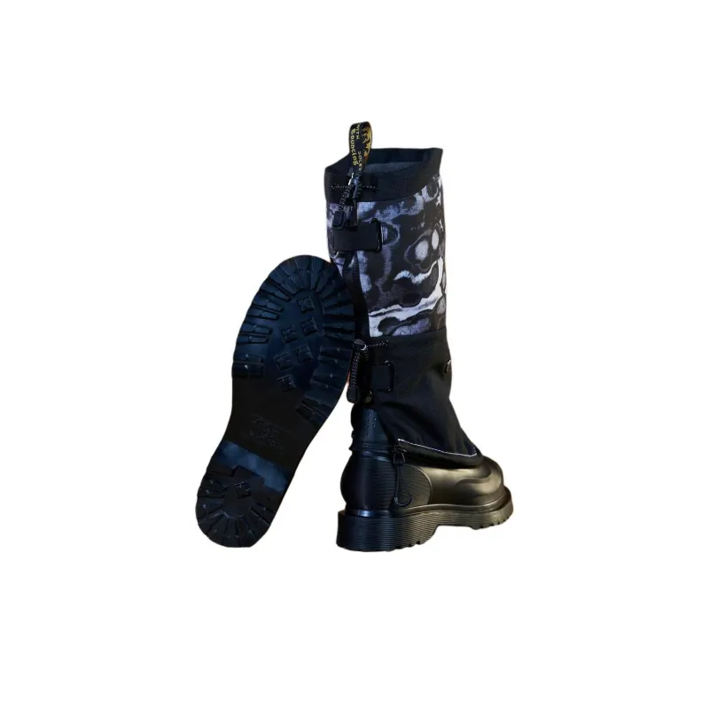 Dr. Martens 14XX Removable Gaiters Sub Boot Black White-4