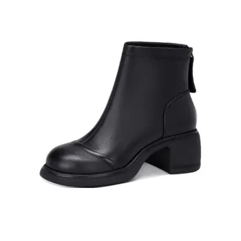 JESSICA SOPHIA Stretch Slim Boots Ankle Boots 5cm Women's