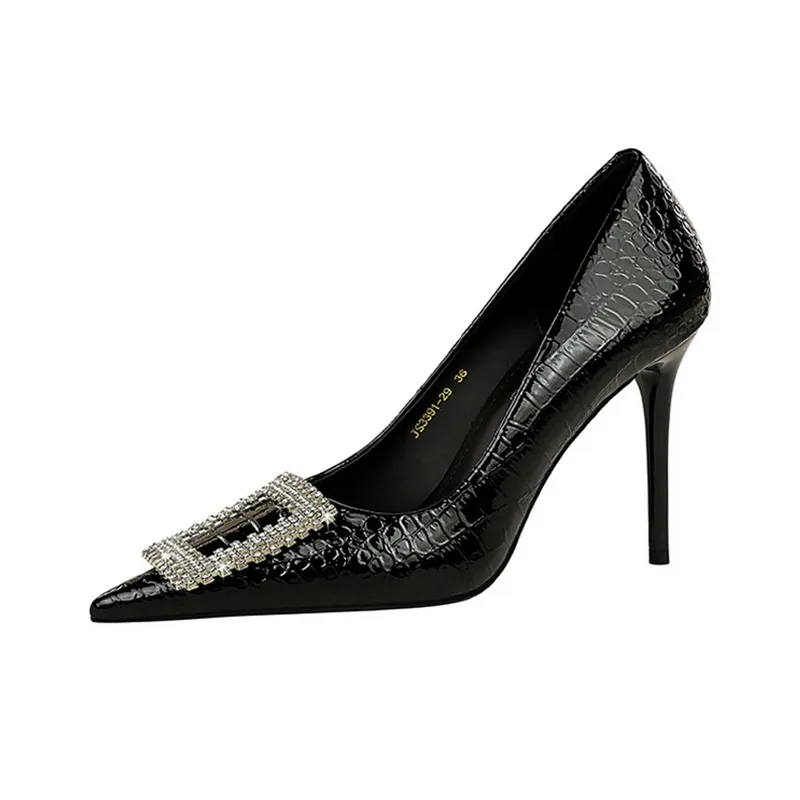 QITUMAUL Slim Heel High Heels Women's-1