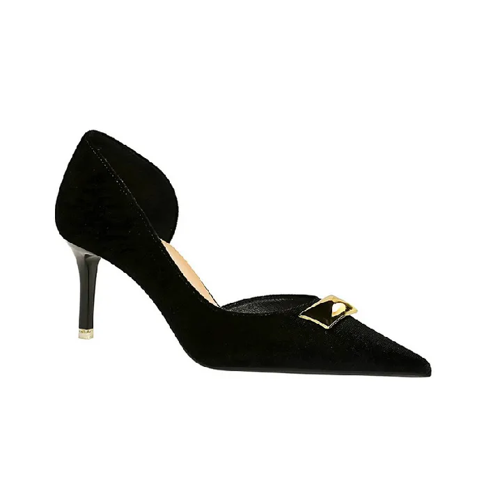 BIGTREE Slim Heel High Heels 7cm Women's-1