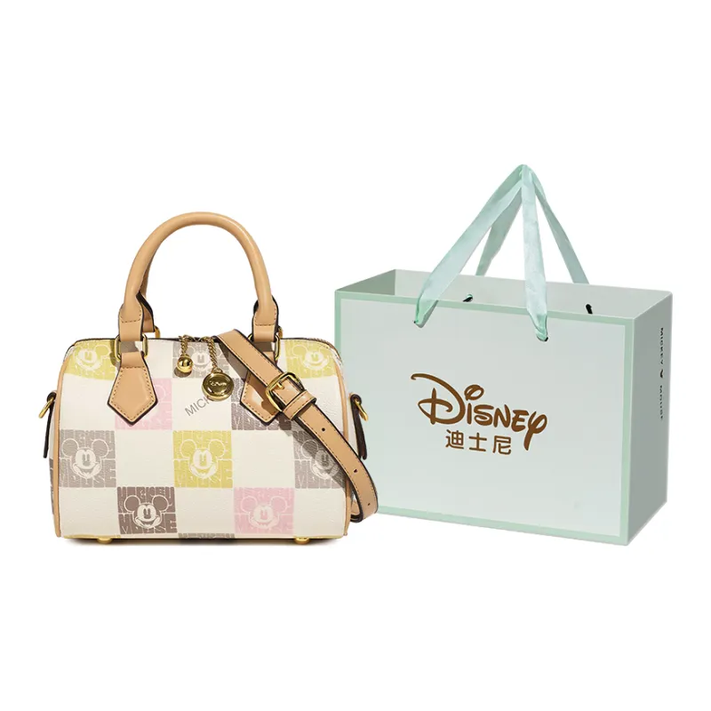 Disney Mickey Series PU Leather Crossbody Bag Small Size Women's Black-40