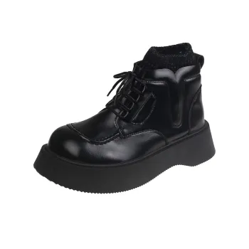 Bull charm Ankle Boots Women's Apricot/Brown/Black
