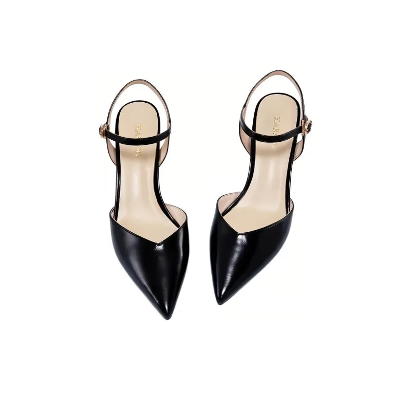 HARSON Slim Heel High Heels 6.5cm Women's Black-2