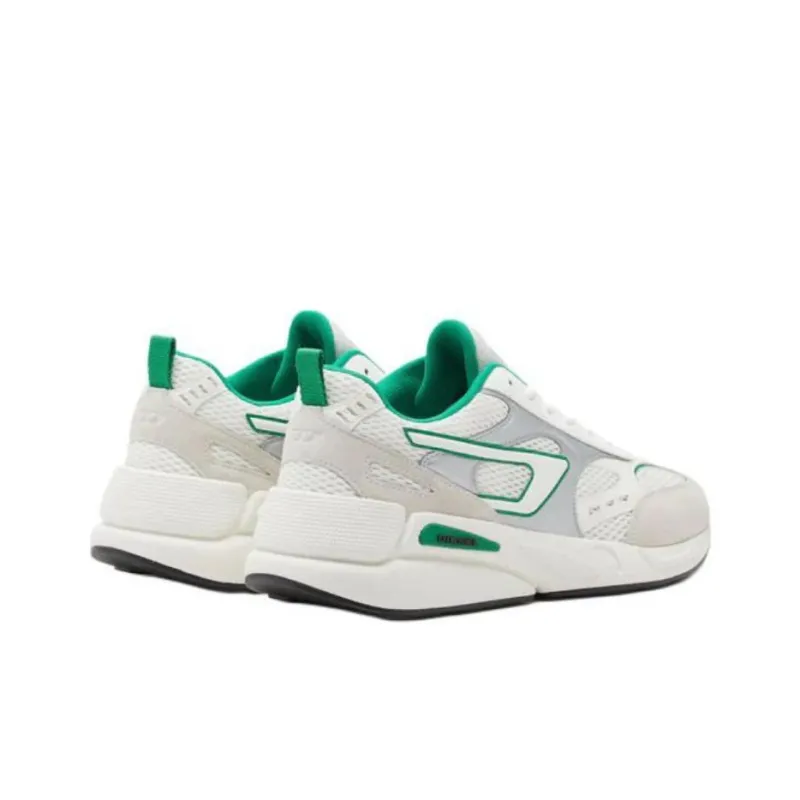 DIESEL S Serendipity Low Top Casual Shoes Men's White Green-2