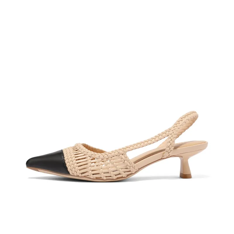 BELLE Slim Heel High Heels 4.5cm Women's Apricot, Ecru-1
