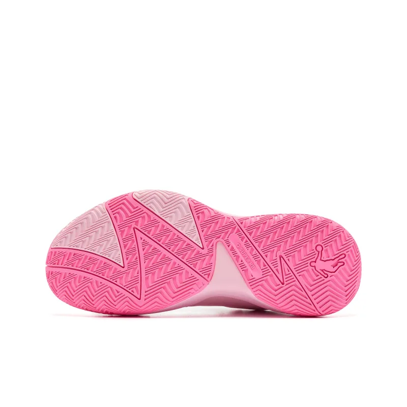 QIAODAN Poison Fang TEAM Cushioning Coverage, Rebound, Breathable, Slip Resistant Low Top Basketball Shoes Men's Pink-4