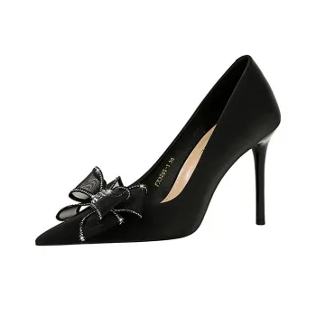 BIGTREE Slim Heel High Heels 10cm Women's