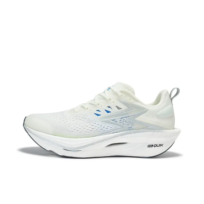 361° Cushioning Anti Slip And Wear Resistant Low Top Running Shoes Unisex Ecru-0