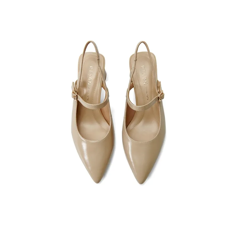 PT'SON Chunky Heel High Heels 5.3cm Women's-14