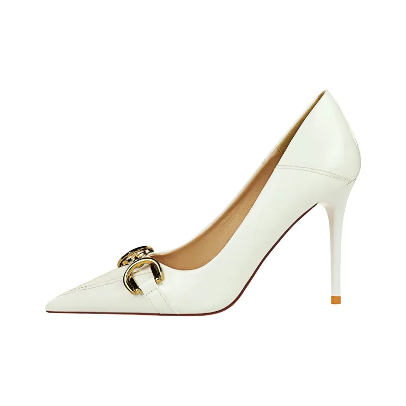 QITUMAUL Slim Heel High Heels Women's-24