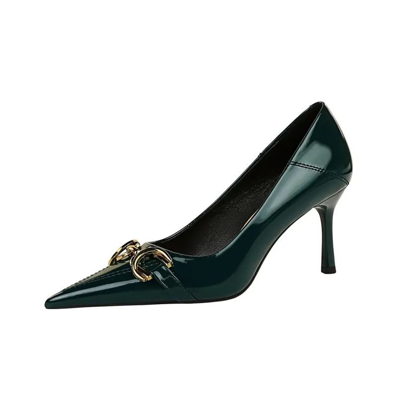 QITUMAUL Slim Heel High Heels Women's-10