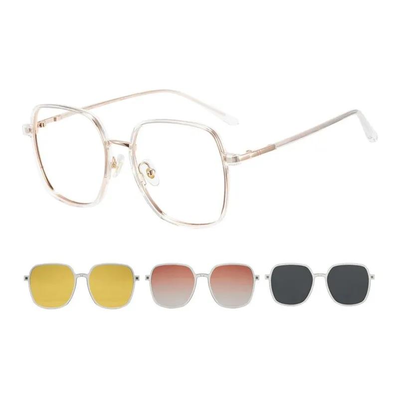 CYXUS TR/Memory Plastic METAL Square Sunglasses Unisex-13