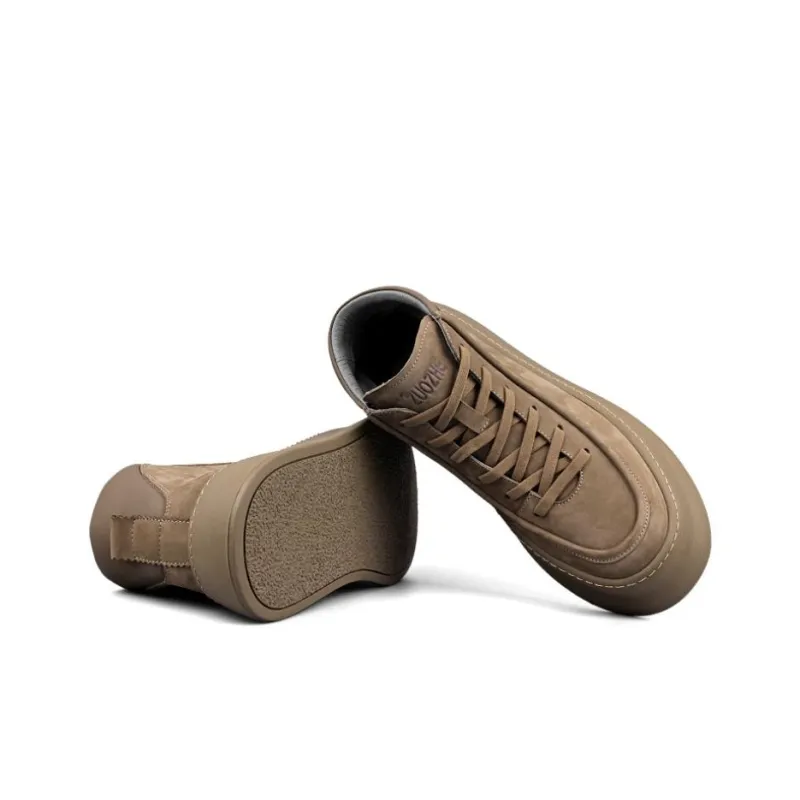 ZUOZHE Ankle Boots Platform Men's-4