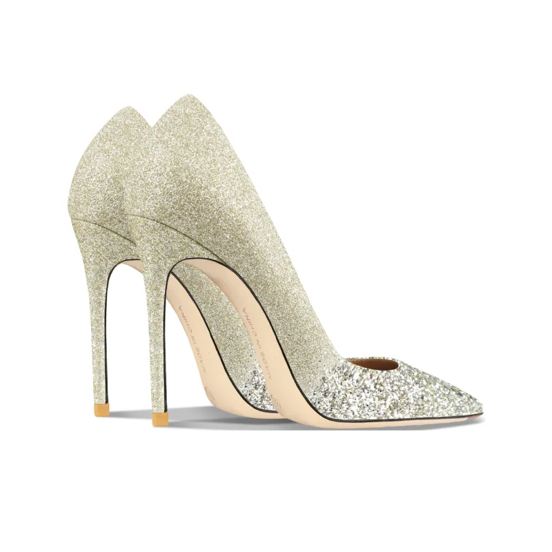 Suyymakk Slim Heel High Heels Women's Gold-3