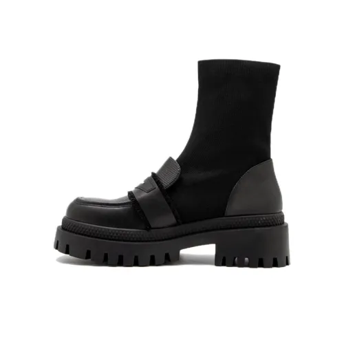 BATA 앵클 부츠 블랙 여성