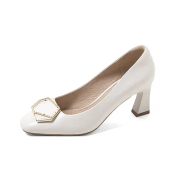 COMELY Chunky Heel High Heels 7cm Women's