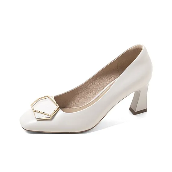 COMELY Chunky Heel High Heels 7cm Women's-0